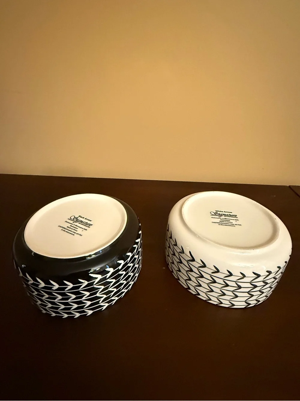Black & White Paw-Print Stoneware Ceramic Dog Bowl Set cleaned and sanitized.